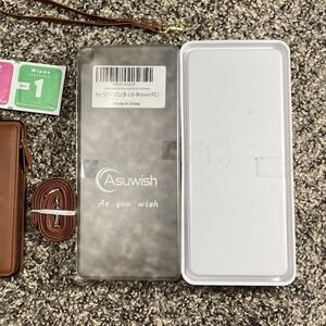 Asuwish Brown Wallet Case for Samsung Galaxy S20 Strap Screen Protector